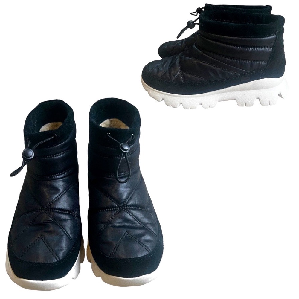 UGG Centara Boot - Black - Waterproof - Quilted - Suede Weatherproof - Sz 8